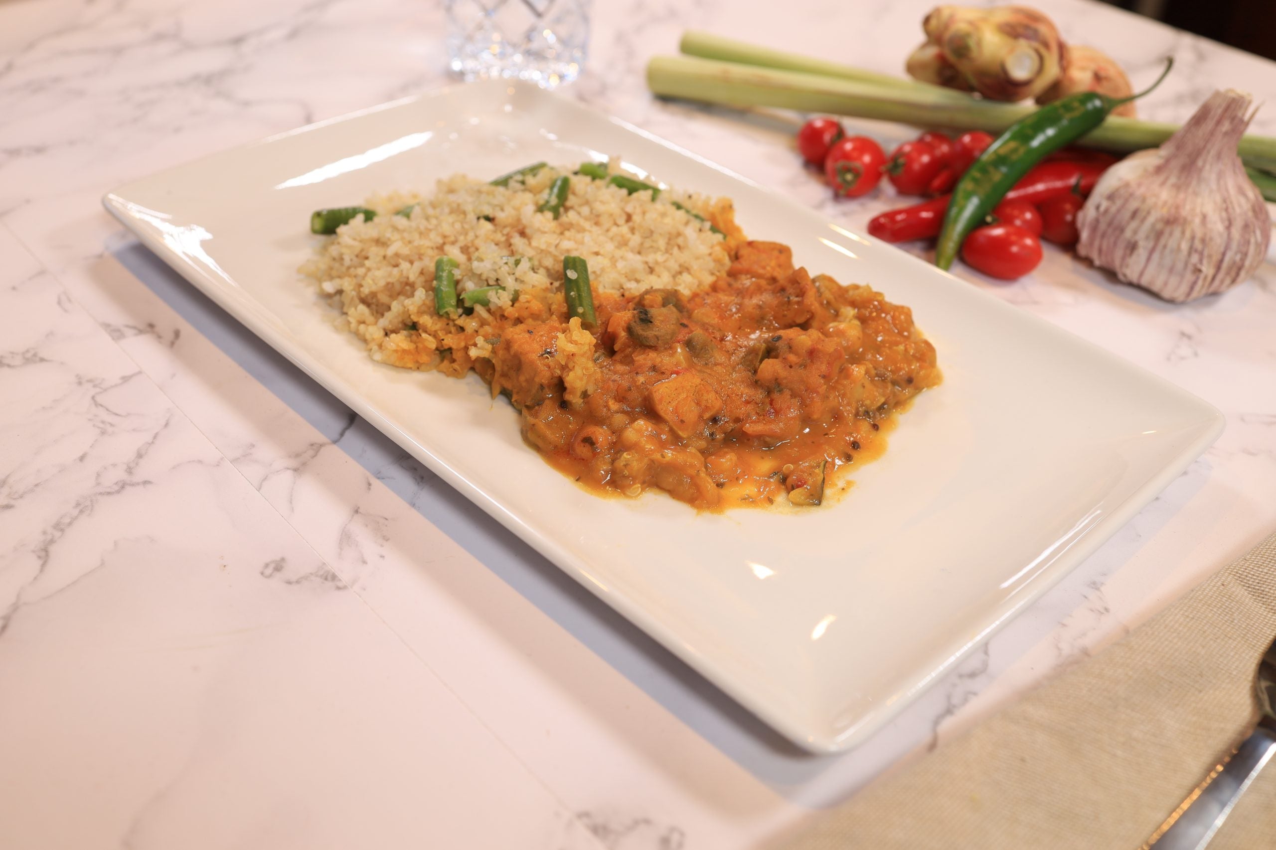 Tofu & Coconut Curry with Quinoa & Brown Rice – Mount Avoca